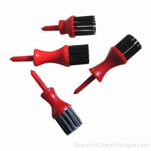 Golf Brush Tee Pack, Customized Logos are Accepted